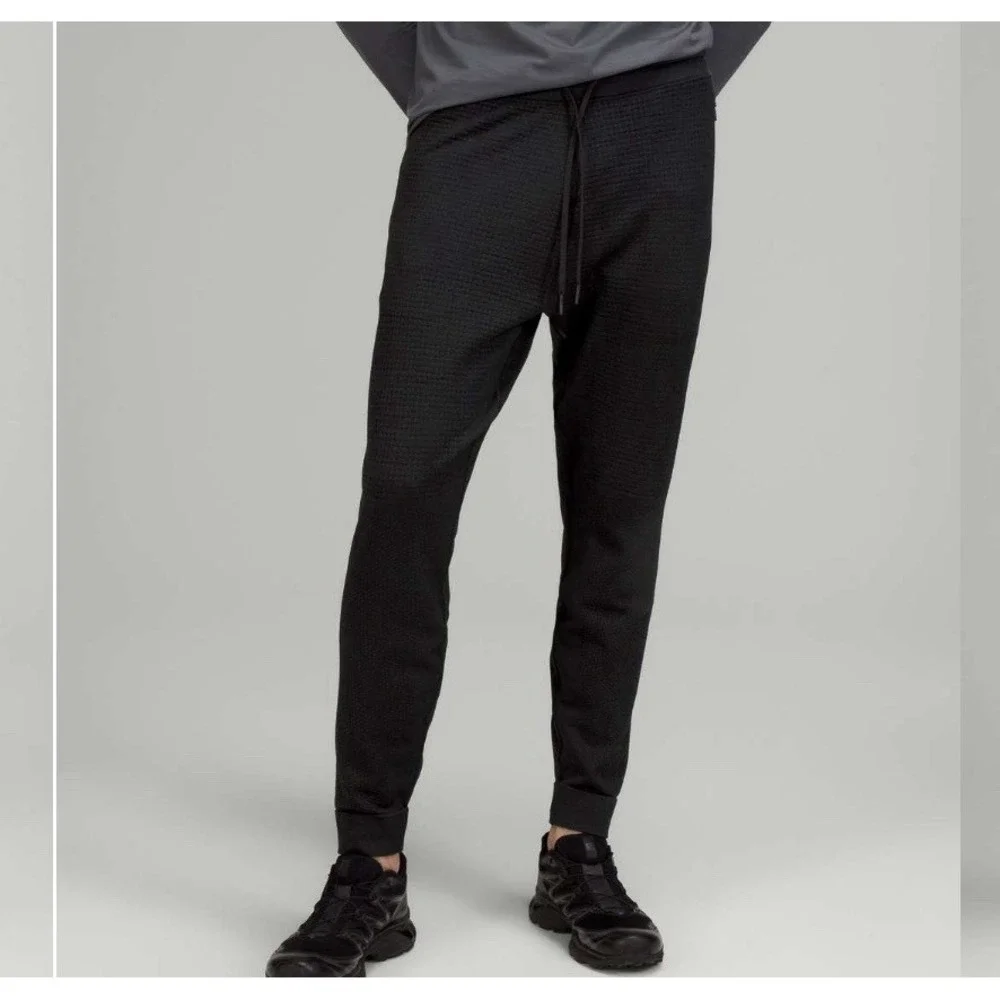 Lululemon Men's Engineered Warmth Jogger Merino Wool Blend Black Size S Stretch - Picture 4 of 15
